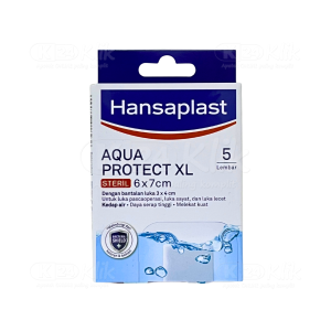 Apotek Online - HANSAPLAST AQUA PROTECT STERIL XL 6X7CM (isi 5 pcs)