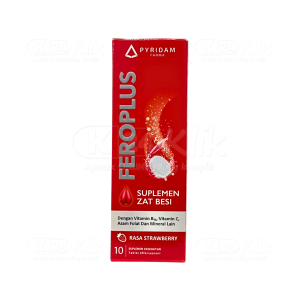 Apotek Online - FEROPLUS STRAWBERRY EFFERVESCENT (1 tube isi 10 tablet)