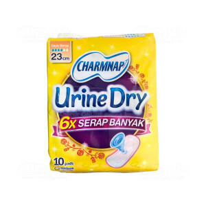 Apotek Online - CHARMNAP URINE DRY PEMBALUT 23CM (isi 10 pcs)