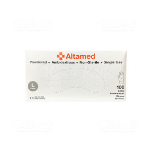 Apotek Online - ALTAMED GLOVES LATEX PWD L (1 dos isi 100 pcs)