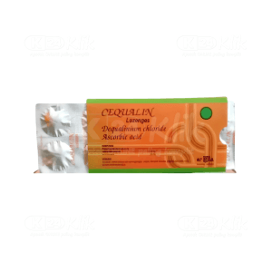 Apotek Online - CEQUALIN LOZENGES (1 strip isi 10 tablet hisap)
