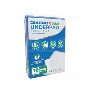 Apotek Online - DIAPRO VALUE UNDERPAD 60X90CM L (isi 10 pcs)