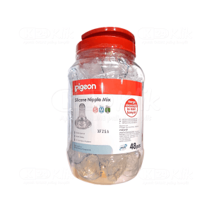 Apotek Online - PIGEON SILICONE NIPPLE MIX (isi 48)