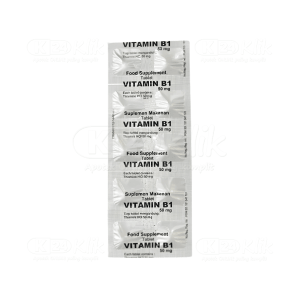 Apotek Online - VITAMIN B1 HOLI 50MG TABLET (1 strip isi 10 tablet)