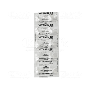 Apotek Online - VITAMIN B1 KIMIA FARMA 100MG (1 strip isi 10 tablet)