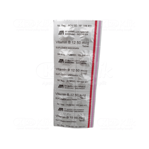 Apotek Online - VITAMIN B12 MARIN 50MCG (1 strip isi 10 tablet)