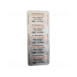 Apotek Online - VITAMIN D3 LAPI 1000IU (1 strip isi 10 tablet)