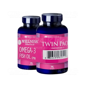 Apotek Online - WELLNESS OMEGA 3 FISH OIL TWIN PACK (1 botol isi 75 softgel)