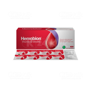 Apotek Online - HEMOBION KAPSUL (1 STRIP ISI 10 KAPSUL)