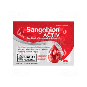 Apotek Online - SANGOBION ACTIV KAPSUL (1 STRIP ISI 4 KAPSUL)