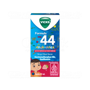 Apotek Online - VICKS F44 ANAK SYRUP 27ML