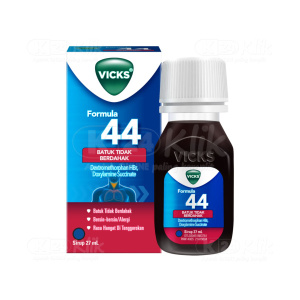Apotek Online - VICKS F44 DEWASA SYRUP 27ML