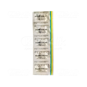 Apotek Online - ASAM FOLAT NOVAPHARIN 1MG (1 strip isi 10 tablet)
