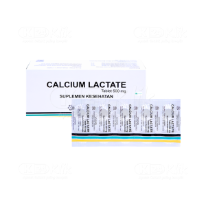 Apotek Online - CALCIUM LACTATE NOVAPHARIN 500MG (1 strip isi 10 tablet)