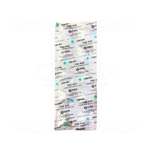 Apotek Online - FOLIC ACID DIPA 5MG (1 strip isi 10 kaplet)