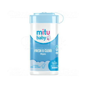 Apotek Online - MITU BABY WIPES BLUE (1 botol isi 60 lembar)