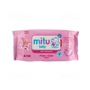 Apotek Online - MITU CLEAN WIPES REG PINK (isi 50 lembar)