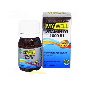 Apotek Online - MY WELL VIT D3 1000 IU (1 botol isi 20 tablet)
