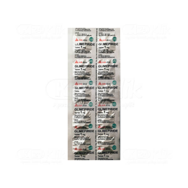 GLIMEPIRIDE DEXA 1MG TABLET (1 Dos isi 10 Strip @10 Tablet)